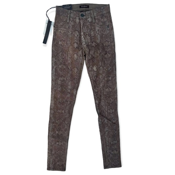 James Jeans Women's Bronze Python Twiggy the Legging Stretch Skinny Jeans Sz 25 - Picture 1 of 12